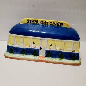 Corning Factory Collectibles Starlight Diner Cookie Jar, Vintage 1990s